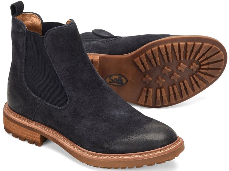 Sofft Leah Blue-Suede Boots For Women