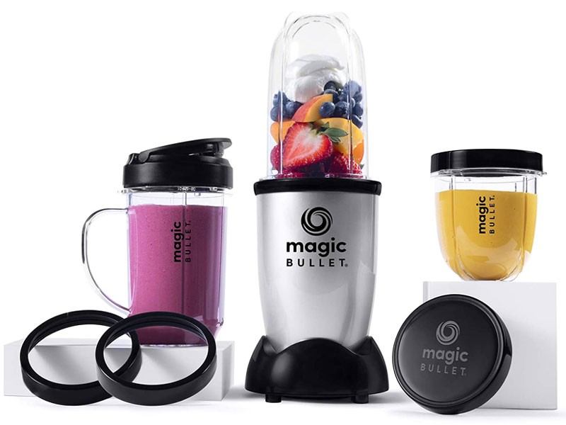 Magic Bullet Blender Small Silver 11 Piece Set