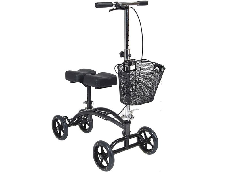 Drive Medical Dual Pad Steerable Knee Walker With Basket