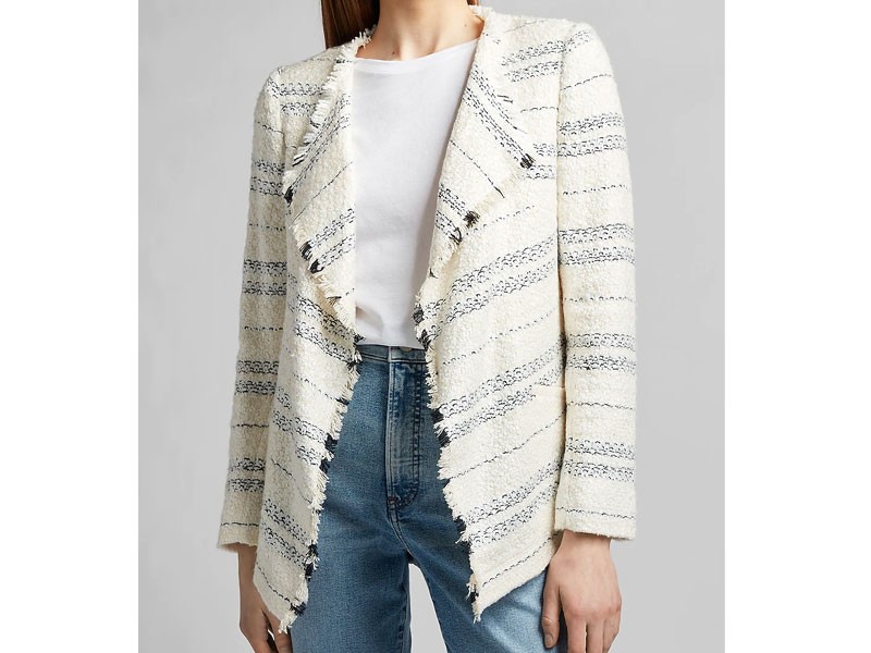 Women's Draped Boucle Blazer