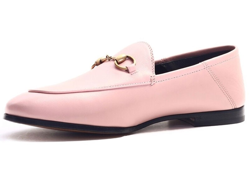 Gucci Ladies Leather Horsebit Loafers