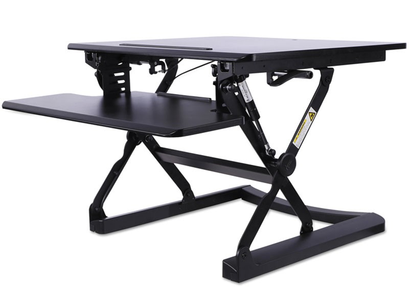 Desktop Mounted Lifting Workstation Fixed Keyboard By Alera