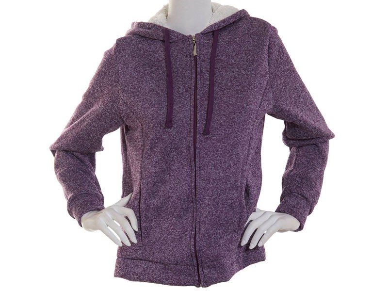 Women's Starting Point Marled Sherpa Full Zip Hoodie