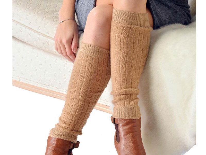 Pure Cashmere Leg Warmers For Women