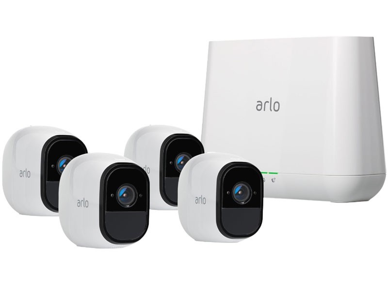 Arlo Pro Security Camera System w 4 Cameras and Extra Charger