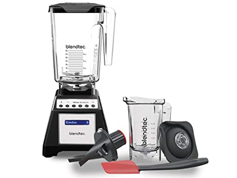 Blendtec Designer With Wildside Jar and Twister Jar Bundle Countertop Blender