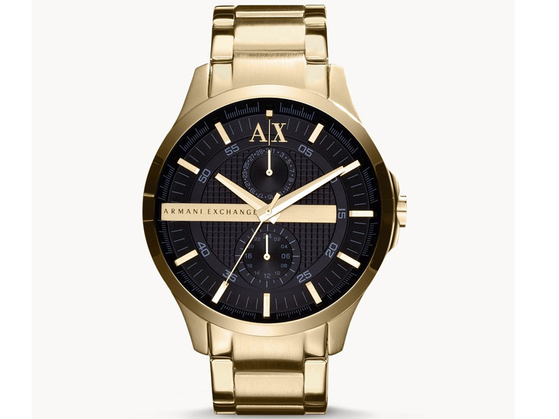 Men's Armani Exchange Multifunction Gold-Tone Stainless Steel Watch