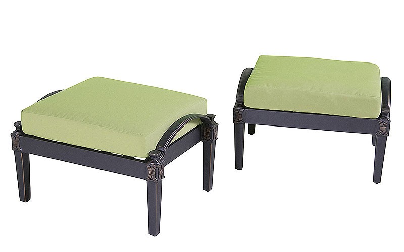 Astoria Club Ginkgo Green Ottomans