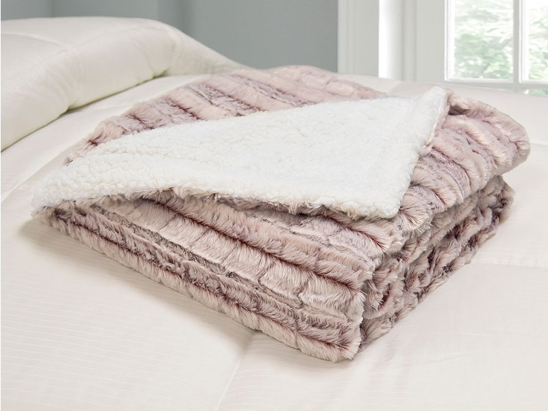 Blue Ridge Home Fashions Micromink Sherpa Throw