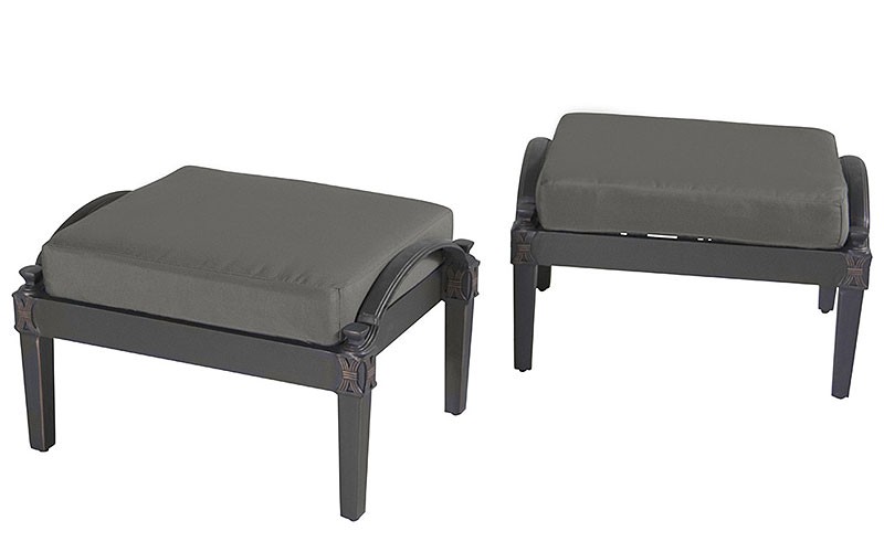 Astoria Club Charcoal Grey Ottomans