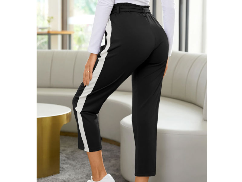 Yoins Belt Design Side Pockets Pant For Women