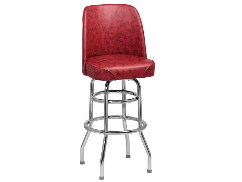 Royal Industries ROY 7722 CRM Double Ring Bar Stool