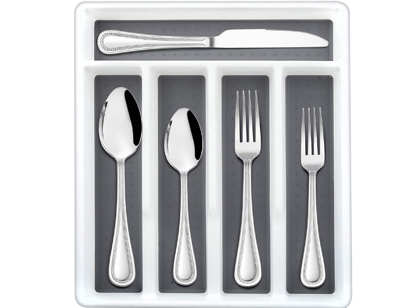 HaWare 20-Piece Silverware Set with Drawer Organizer Utensil Set