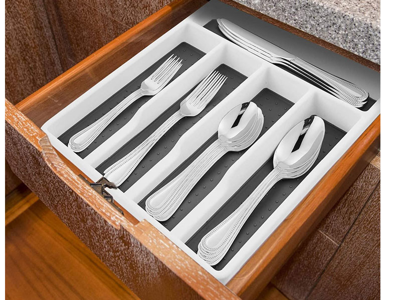 HaWare 20-Piece Silverware Set with Drawer Organizer Utensil Set