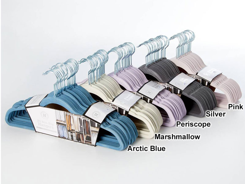 Hangers With Velvet Covering 20 Pack