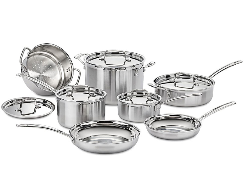 Cuisinart MCP-12N Multiclad Pro Stainless Steel 12-Piece Cookware Set