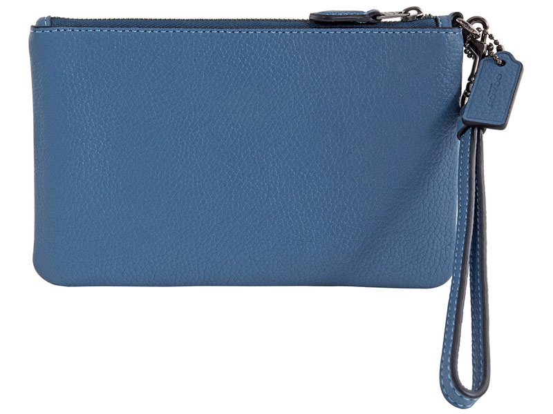 Coach Ladies Pebble Leather Small Wristlet