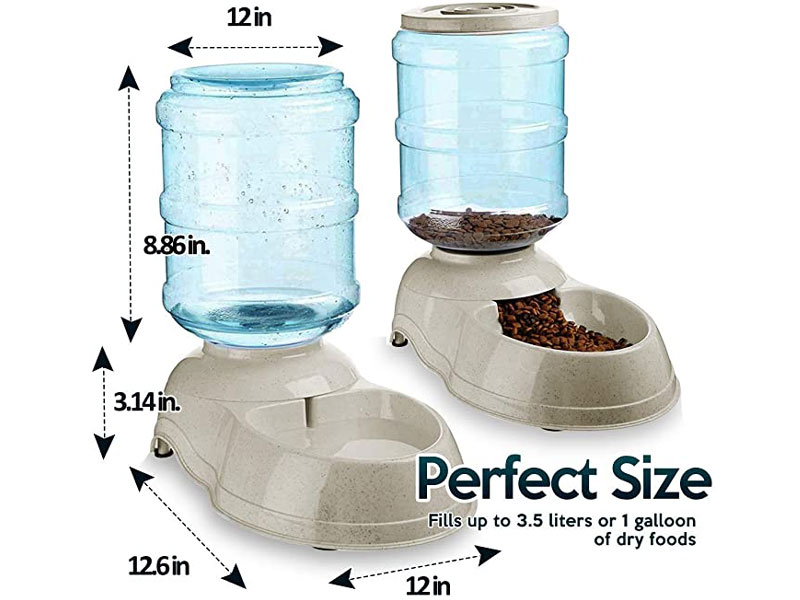 Zone Tech Self-Dispensing Pet Feeder And Water Dispenser