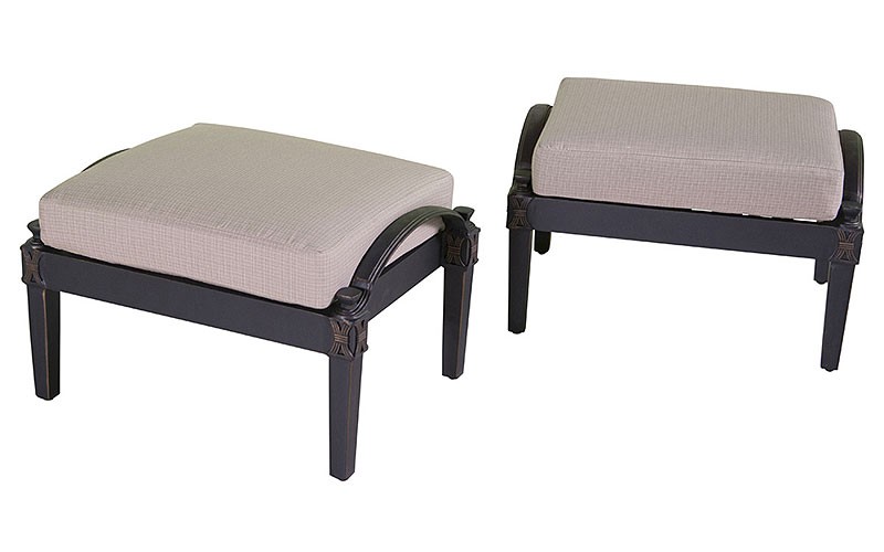 Astoria Club Slate Grey Ottomans