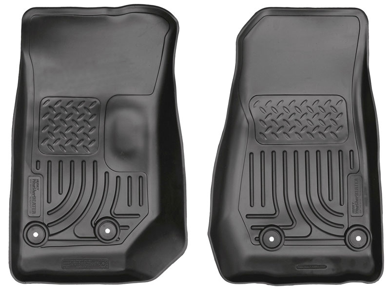 Husky WeatherBeater Floor Liners Front Black 18041