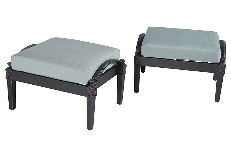 Astoria Club Bliss Blue Ottomans