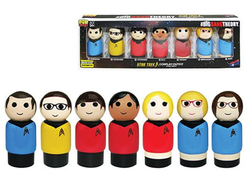 The Big Bang Theory Star Trek The Original Series Pin Mate Wooden Figure Set