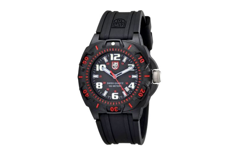 Luminox Land Black Dial Rubber.Silicone Strap Men's Watch A.0215.SL