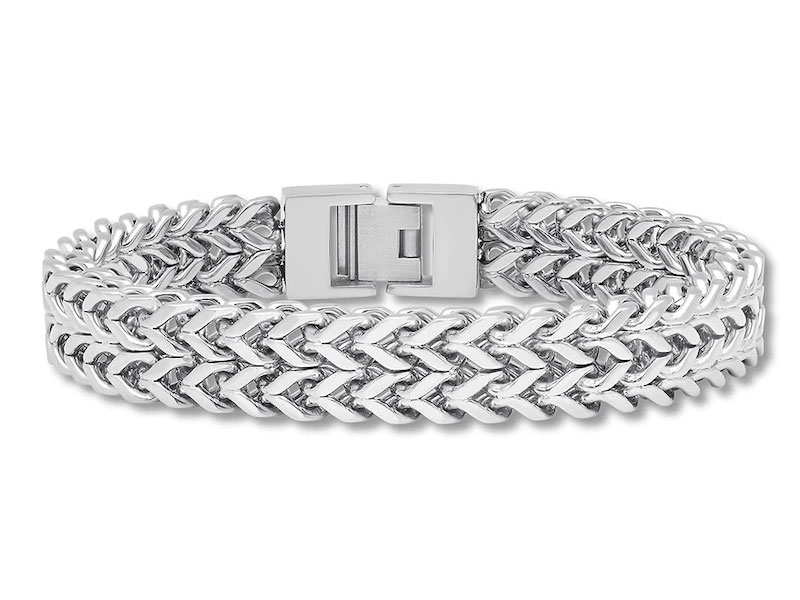 Men's Link Chain Bracelet Stainless Steel 8.75