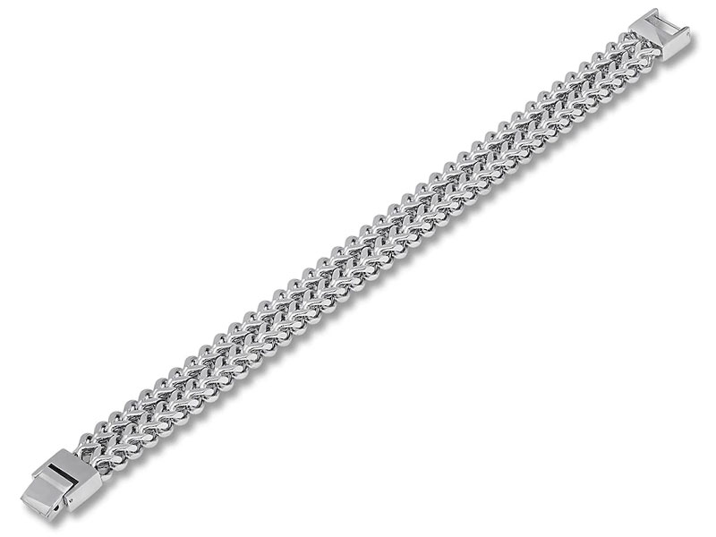 Men's Link Chain Bracelet Stainless Steel 8.75