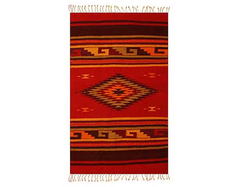 Handmade Zapotec Wool Area Rug (2x3) Green Maguey