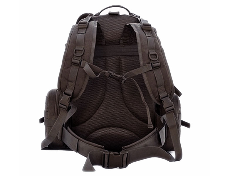 Men's Large Military Style Modular Tactical Backpack & Daypack Black