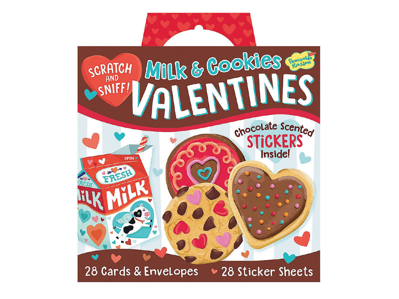Milk & Cookies Scratch And Sniff Super Fun Valentines Pack