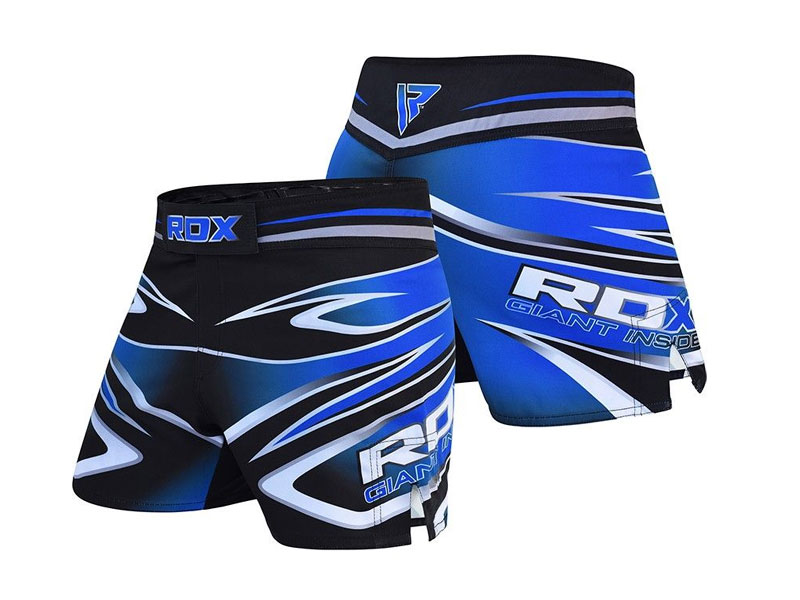 RDX R9 MMA Fight Shorts Black Blue