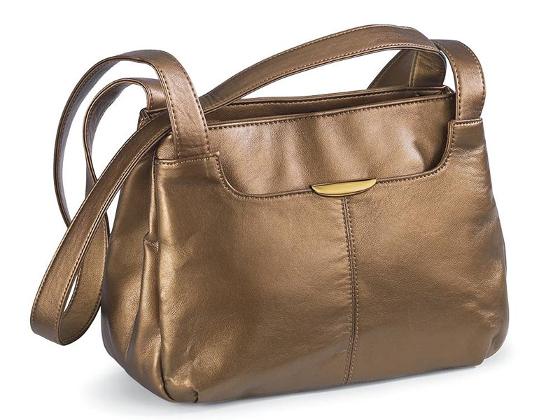 Women's Bronze Shoulder Bag