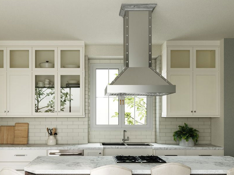 Cavaliere-Euro SV318B2-I30 Stainless Steel Island Mounted Range Hood