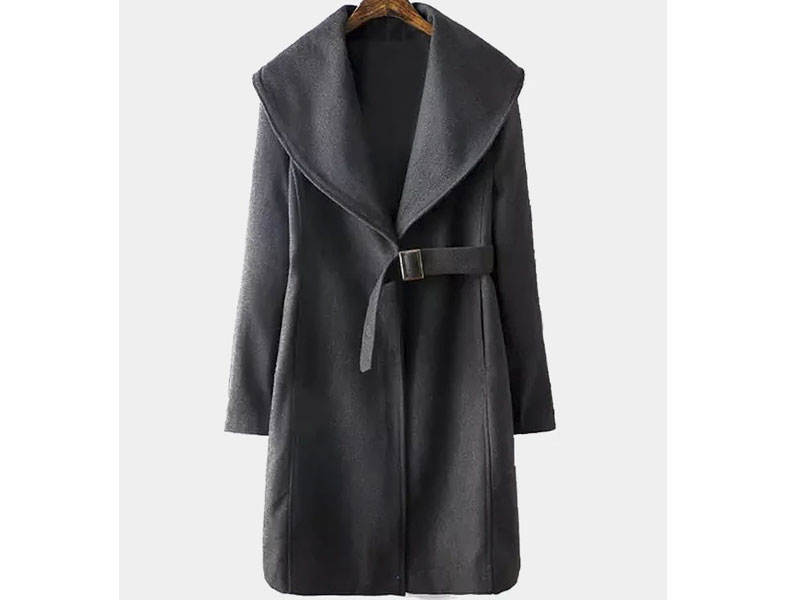 Women's Waterfall Coat With Belt