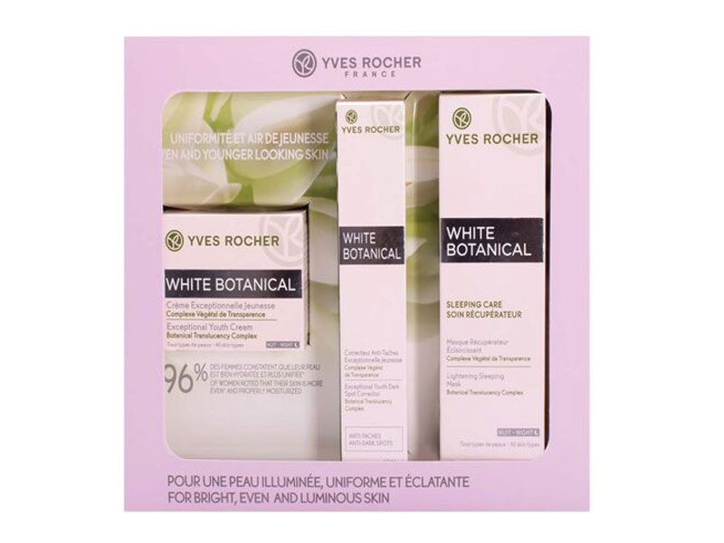 White Botanical Face Care Box Set