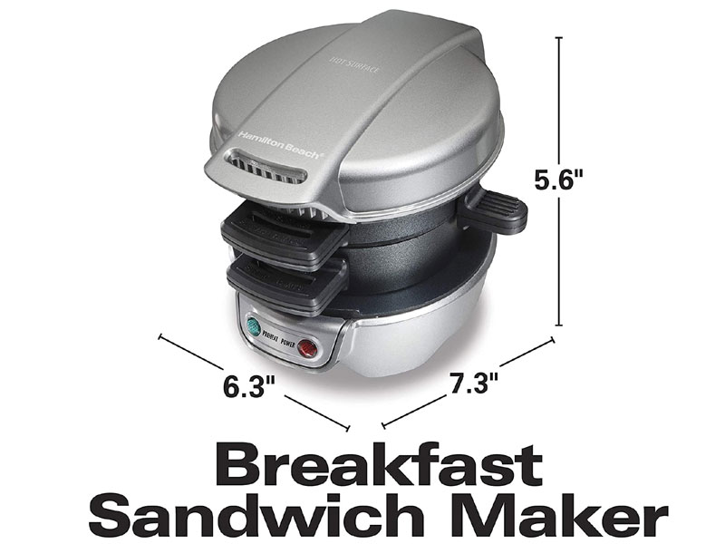 Hamilton Beach Breakfast Sandwich Maker Silver (25475A)