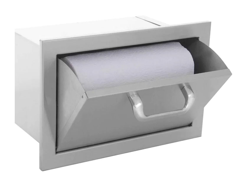 BBQGuys Signature Series 16-Inch Stainless Steel Paper Towel Dispenser