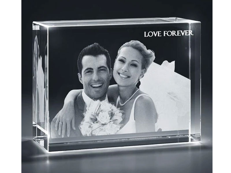 Rectangular Cuboid 3D Photo Crystal