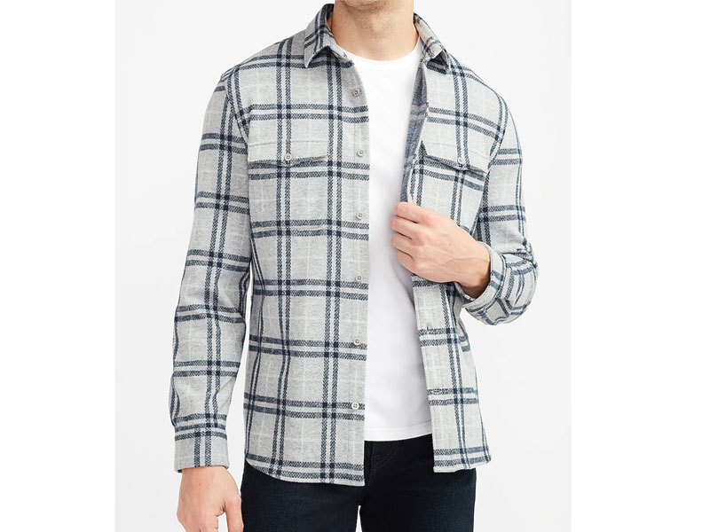 Slim Plaid Supersoft Flannel Shirt For Men