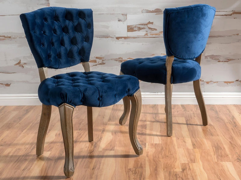 Duke Tufted Velvet Dining Chair set of 2