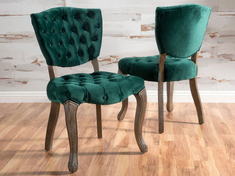 Duke Tufted Velvet Dining Chair set of 2