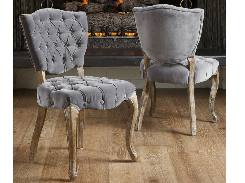 Duke Tufted Velvet Dining Chair set of 2