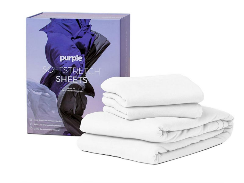 Purple Bundle Includes 2 Pillows 1 Sheet Set & 1 Mattress Protector