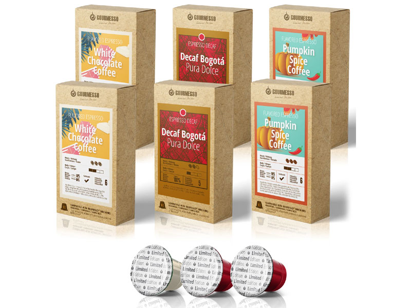 Gourmesso The Limited Edition Bundle 60 Capsules 6 Varieties Coffee