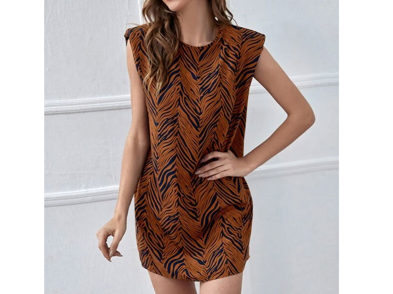 Shein Shoulder Pad Dress For Women