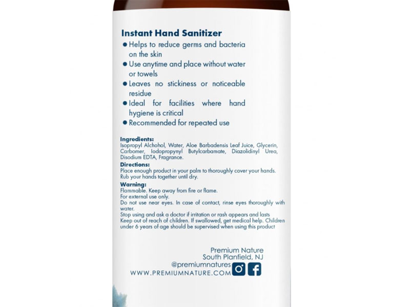 Premium Nature Instant 8 Oz. Hand Sanitizer