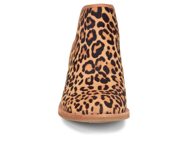 Sofft Abena Leopard-Tan Women's Heel Boots