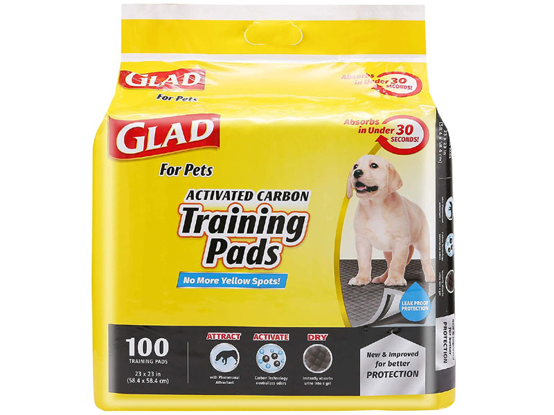 Glad For Pets Black Charcoal Puppy Pads